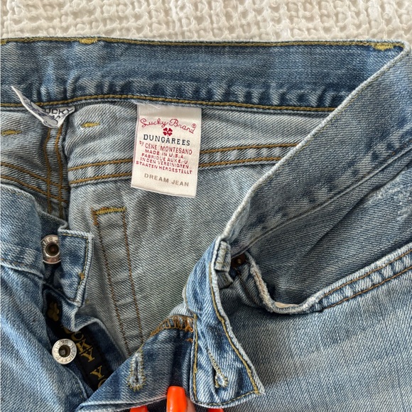 Lucky Brand Distressed Blue Flare Jeans - Picture 4 of 8